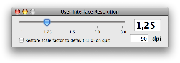 User Interface Resolution
